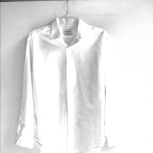 CALVIN KLEIN slim fit CLASSIC WHITE SHIRT.  NEW